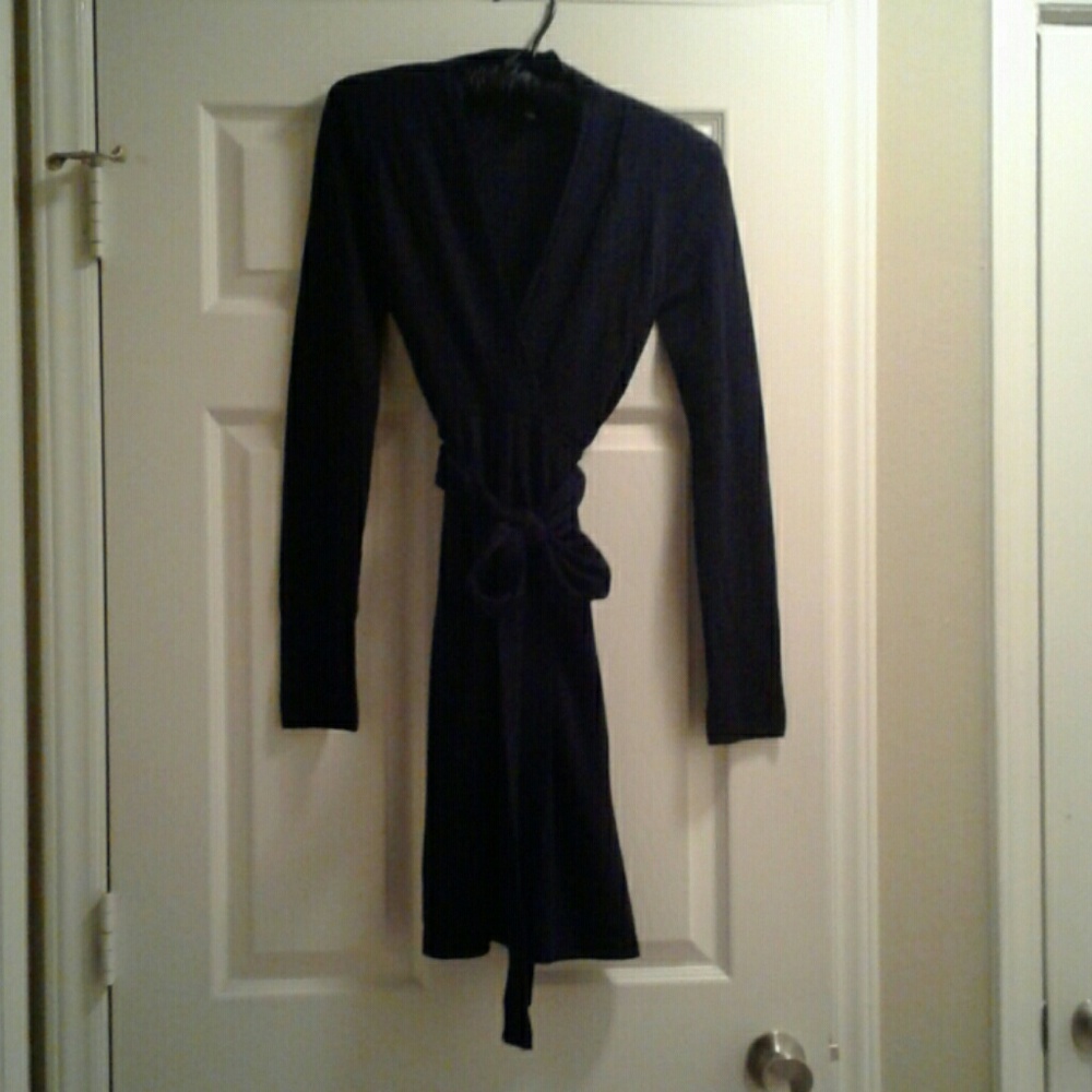 BCBGMaxAzria black wool dress